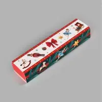 Коробка для 5 конфет &laquo;Новогодние игрушки&raquo;, 5 &times; 21 &times; 3,3 см