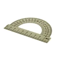 Транспортир металлический Calligrata, 10 см, 180&deg;