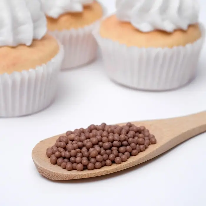 Кондитерская посыпка с мягким центром &laquo;Жемчуг&raquo; коричневый, 50 г