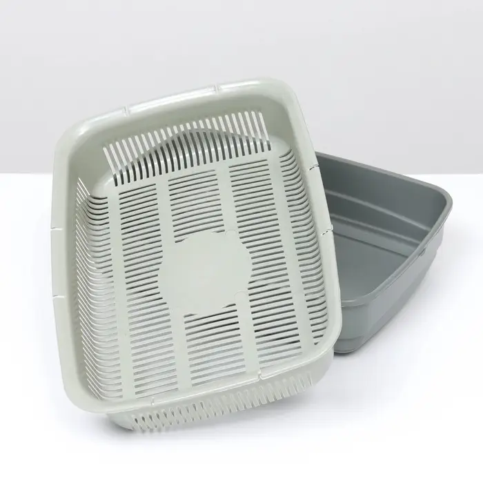 Лоток большой с сеткой Atlantis &laquo;Стандарт&raquo;, 42&times;31&times;10 см, серый