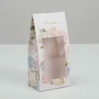 Коробка кондитерская складная, упаковка «С любовью», 9 х 19 х 6 см
