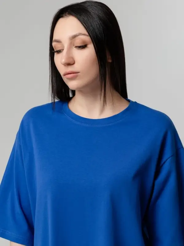 Футболка унисекс оверсайз Street Vibes, ярко-синяя, размер XS/S Футболка унисекс оверсайз Street Vibes, ярко-синяя, размер XS/S