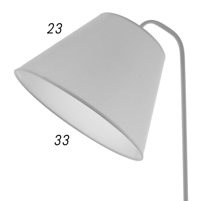 Торшер 16441/1 Е27 40Вт белый 28х28х140 см