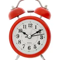 Часы - будильник настольные "Классика", дискретный ход, 12 х 8.5 см, АА, красные Часы - будильник настольные "Классика", дискретный ход, 12 х 8.5 см, АА, красные