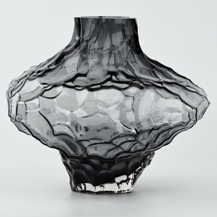 Ваза для цветов «Диаманд блэк» из черного стекла 23×26×26 см Ваза для цветов «Диаманд блэк» из черного стекла 23×26×26 см