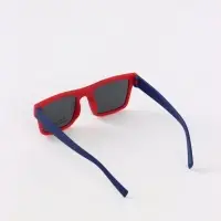 Очки солнцезащитные детские красные "Паутинка", UV 400, дужка 12,8 см, линза 4.5х3.5 см