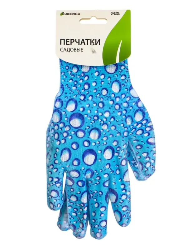 Перчатки нейлоновые, с ПВХ полуобливом, размер 7, цвет МИКС, Greengo