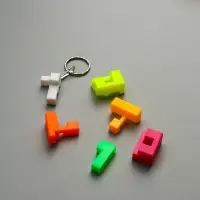 Брелок для ключей на кольце &laquo;Кубик - головоломка&raquo;, пластик, 3.5&times;3.5 см