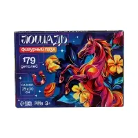 Лесная мастерская Пазл фигурный "Лошадь в цветах"   ПЗ 3105