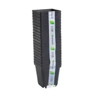 Горшок для рассады, 700 мл, d=10 см, h=12.5 см, пластик, чёрный, Greengo