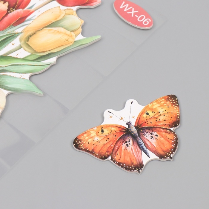 Наклейка пластик интерьерная Наклейка пластик интерьерная "Тюльпаны" 40х31 см