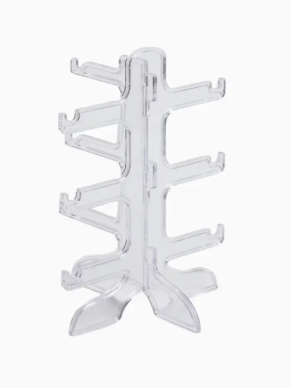 Подставка под очки 3 места, оргстекло, 16&times;14.5&times;20 см, прозрачная