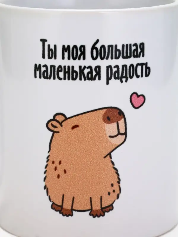 Кружка керамическая с сублимацией &laquo;Капибара&raquo;, 320 мл