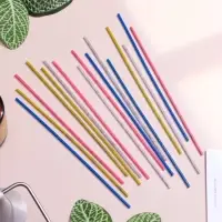 Свечи для торта «Феерия», 16 шт., коктейльные с искрами, 16.5 см