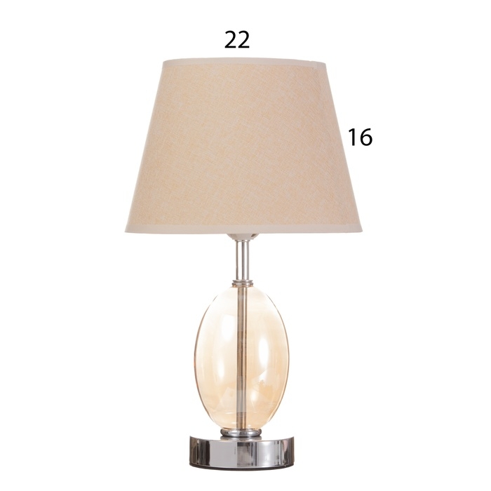 Лампа настольная Лампа настольная "Изольда" 1х40Вт Е27 шампань 22,5х22,5х38см