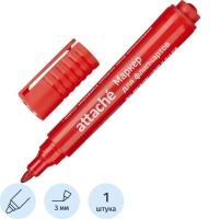 Маркер для флипчартов по бумаге Attache красный 2-3 мм круглый нак