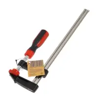 Струбцина F-образная усиленная ТУНДРА, тавровый профиль, 2К рукоятка, 250&times;50&times;300 мм