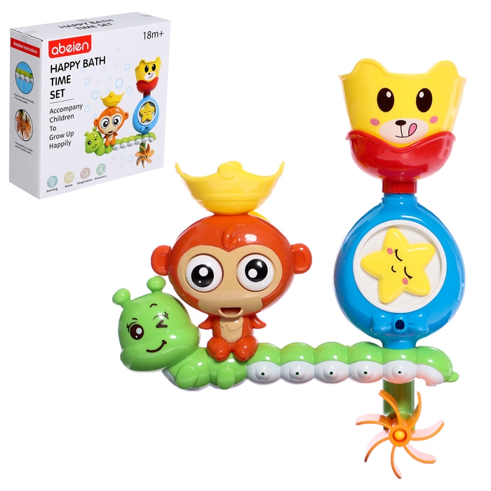 Игрушка-мельница для ванны «Весёлые зверята» Игрушка-мельница для ванны «Весёлые зверята»