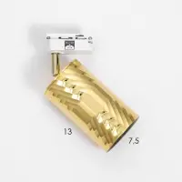 Светильник трековый BayerLux Simple &laquo;Алисер&raquo; GU10, 220 В, 7.5&times;7.5&times;20 см, золото