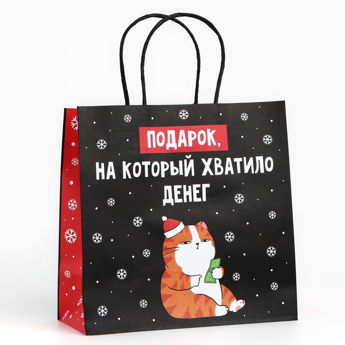Пакет подарочный новогодний «Подарок», 22 х 22 х 11 см Пакет подарочный новогодний «Подарок», 22 х 22 х 11 см