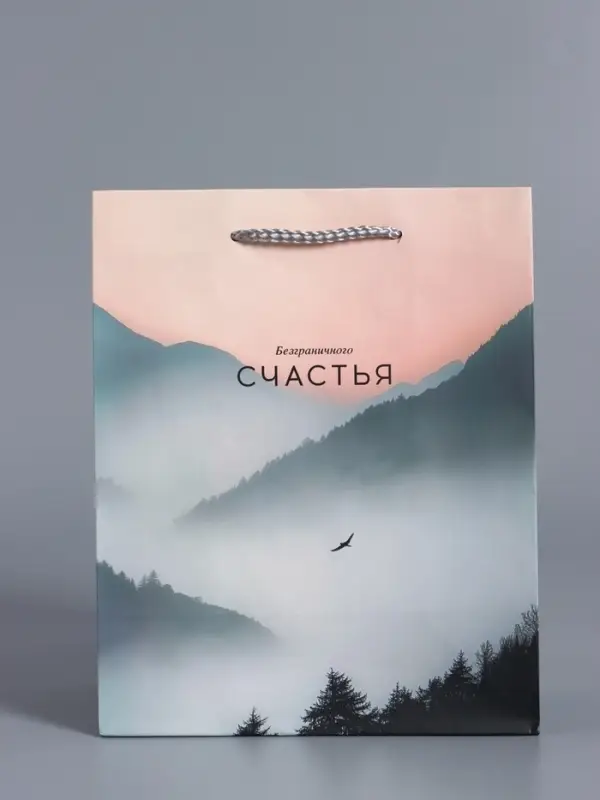 Пакет подарочный "Высота чувств" ламинированный 18 х 22,3 х 10 см
