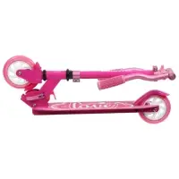 Самокат городской GRAFFITI Comfort 120, складной, колёса PU 120 мм, ABEC 7 Carbon, розовый