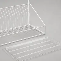 Сушилка для посуды с поддоном, 38.5&times;38.5&times;24 см, белый