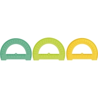 Транспортир 12см,NEON &nbsp; Cristal &nbsp;цвет ассорти ТР-31