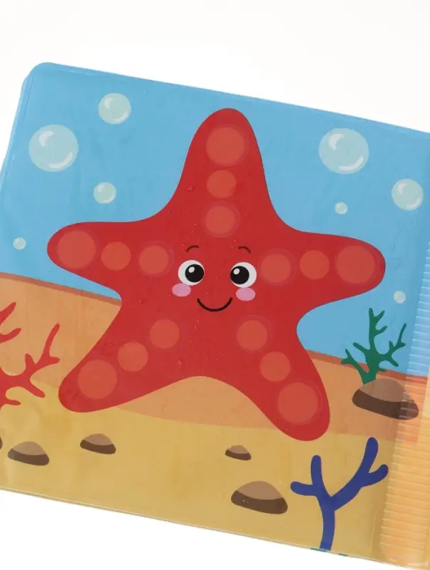 Книжка - игрушка для ванны Крошка Я &laquo;Рисуем пальчиками: морские животные&raquo;, водная раскраска