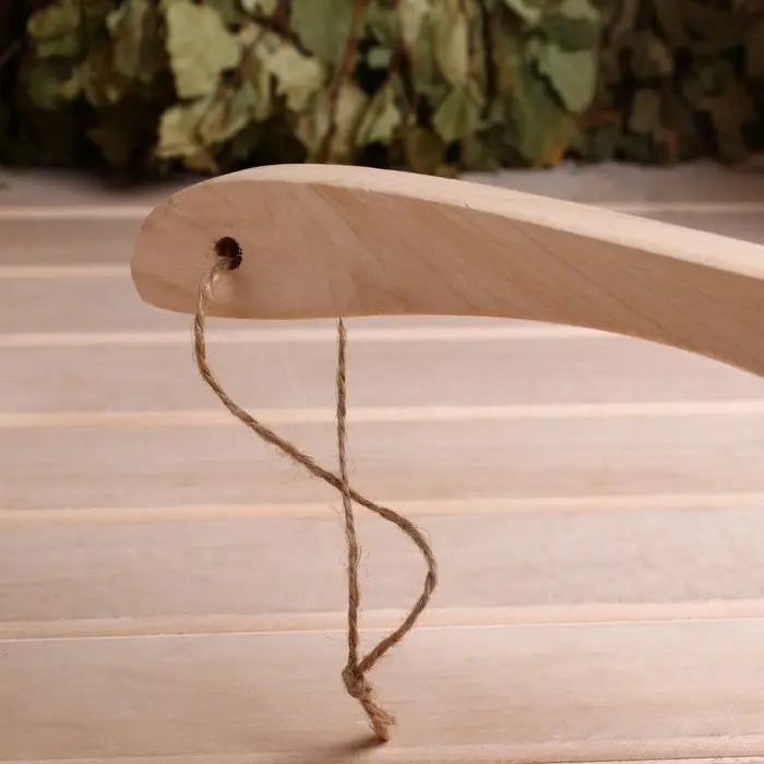 Ковш - черпак для бани и сауны, 1.5 л, липа, нержавеющий обруч, 48 см, &laquo;Добропаровъ&raquo;