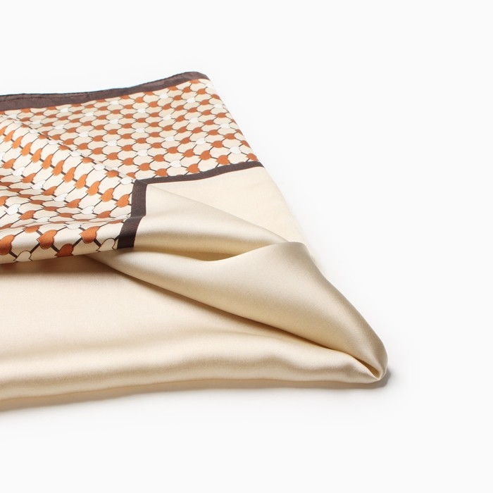 Платок женский MINAKU 70*70 см, коричневый Платок женский MINAKU 70*70 см, коричневый