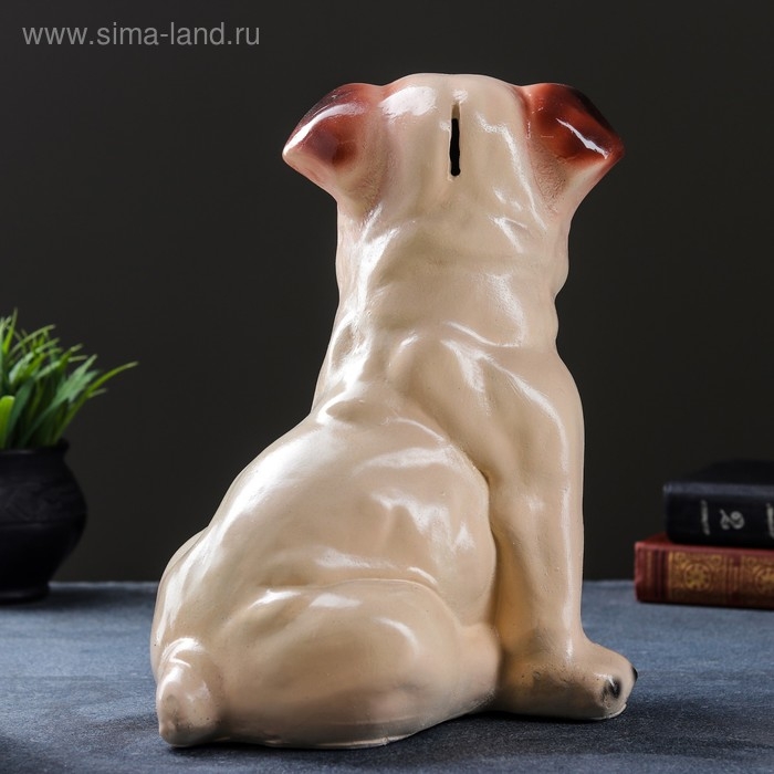 Копилка Копилка "Мопс" бежевый, 26х18х31см