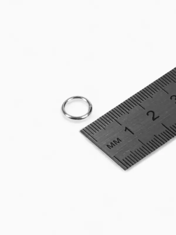 Кольцо соединительное &laquo;СМ-1009&raquo;, 1&times;1&times;0.2 см, набор 50 г, &plusmn; 130 шт. цвет серебро
