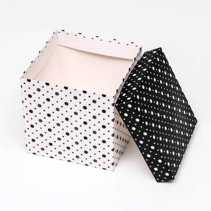 Коробка Самосборная Коробка Самосборная "Горошек" 15х15х15 см