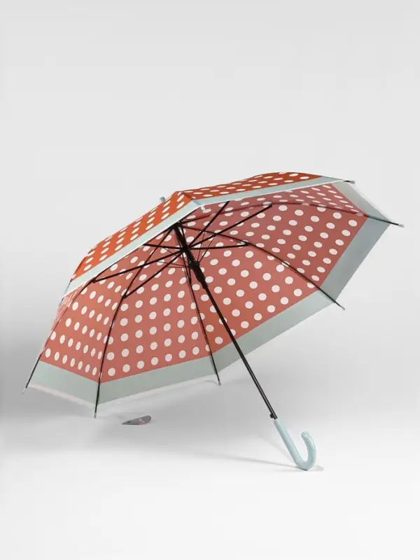 Зонт полуавтоматический &laquo;Горох&raquo;, 8 спиц, R=47/54 см, d=94 см, МИКС