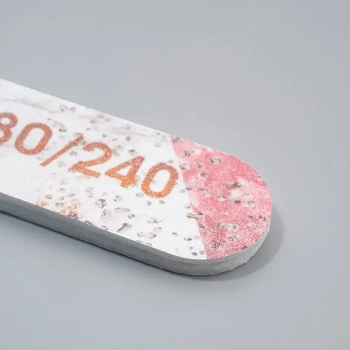 Пилка для ногтей «Пилю ногти», прямая, 180/240 грит, 18 см, разноцветная