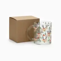 Кружка новогодняя стеклянная &laquo;Милые олени&raquo;, 300 мл