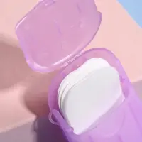 Мыло листовое, в пластинах, 18 (± 2) шт, в футляре, цвет сиреневый Мыло листовое, в пластинах, 18 (± 2) шт, в футляре, цвет сиреневый