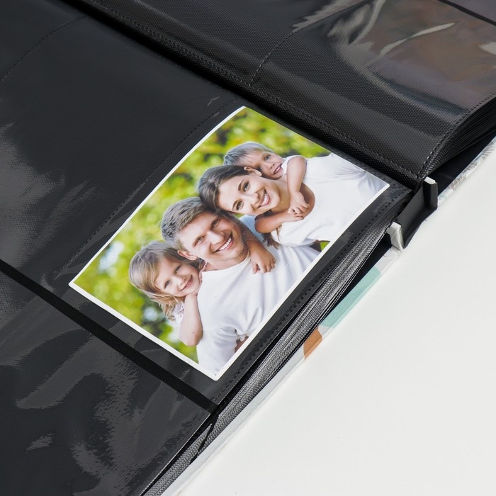 Фотоальбом на 500 фото 10х15 см Фотоальбом на 500 фото 10х15 см "Звери" чёрные листы 5х35х36 см