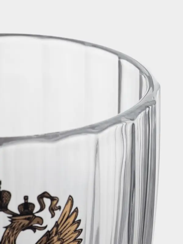 Пивная кружка &laquo;Герб России&raquo;, 500 мл, стекло, прозрачная