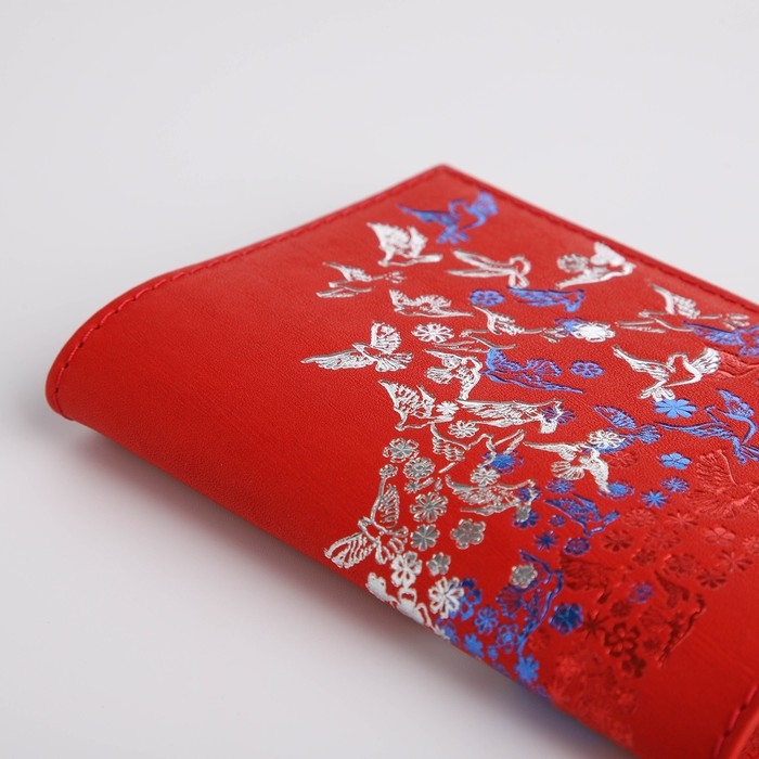 Обложка для паспорта, цвет красный