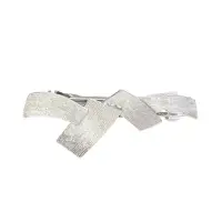 Заколка - автомат для волос &laquo;Либерти&raquo;, пересечения, 7 см, серебро