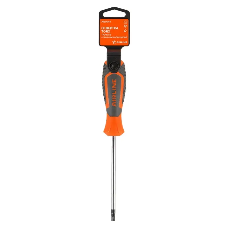Отвертка TORX TX30x155мм, магнитный наконечник, пласт.подвес