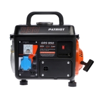 Генератор бензиновый PATRIOT GRS 950, 800 Вт, 2 л.с., 220 В, 4.2 л, ручной старт