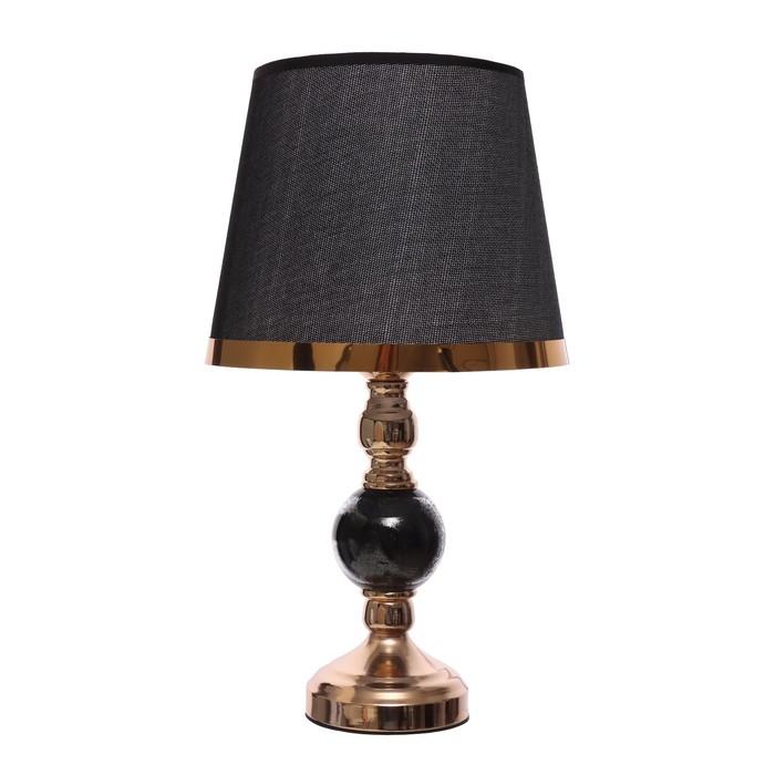 Настольная лампа Настольная лампа "Дейла" Е27 40Вт черно-золотой 25х25х44 см
