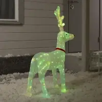 Светодиодная фигура &laquo;Олень&raquo; 66&times;32&times;100 см, акрил, 150 LED, 4.5V, свечение мульти (RGB)