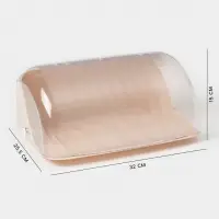 Хлебница Альтернатива &laquo;Изобилие&raquo;, 32&times;25.5&times;15 см, пластик, светло-бежевая