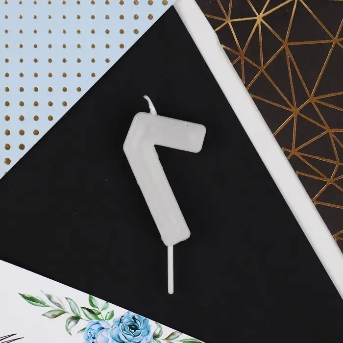 Свеча для торта, цифра &laquo;7&raquo;, 5,5 х 8 см