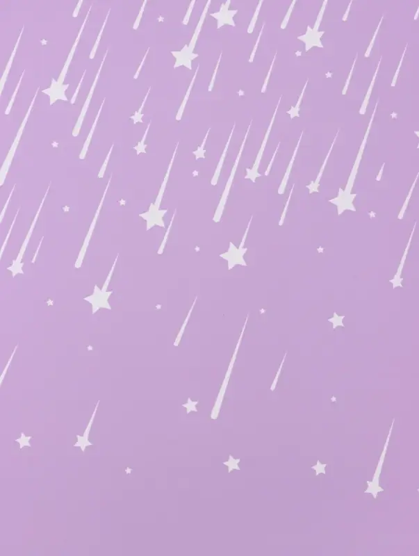Пленка флористическая для цветов, &laquo;Звездопад&raquo;, сиреневая, 57&times;57 см