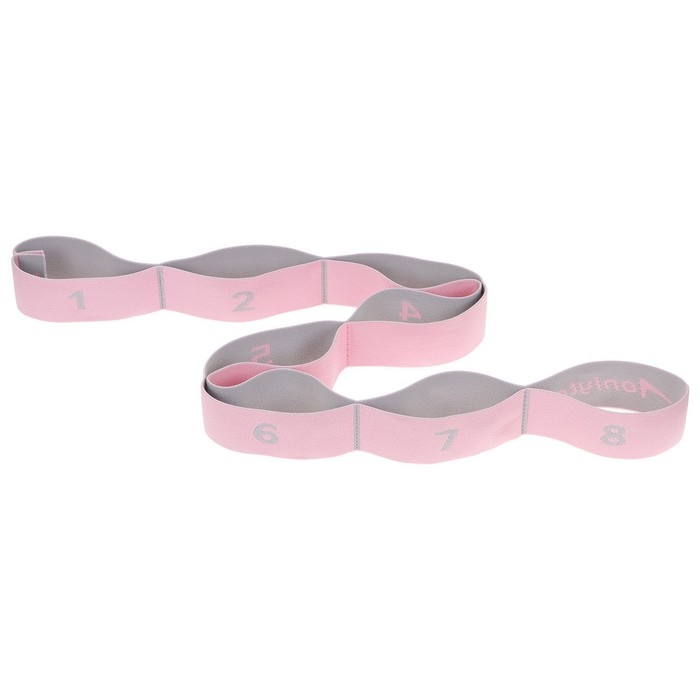 Эспандер-лента ONLYTOP, эластичная, с захватами, 90х4 см, цвет розовый Эспандер-лента ONLYTOP, эластичная, с захватами, 90х4 см, цвет розовый